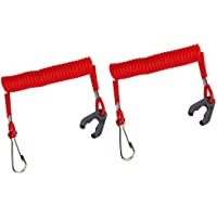 STONCEL Bote de Seguridad Motor Fuera de borda Matriz Interruptor Lanyard Encendido Rojo